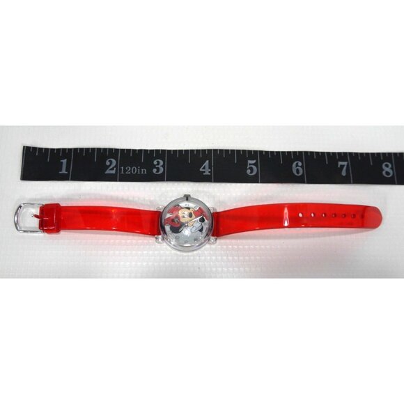 Vintage DISNEY Minnie in Bloom girls quartz watch with red band Japan movt 2001 - Picture 3 of 8